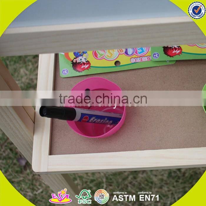 2017 wholesale baby wooden magnetic sketchpad diy kids wooden magnetic sketchpad sale children wood magnetic sketchpad W12B096