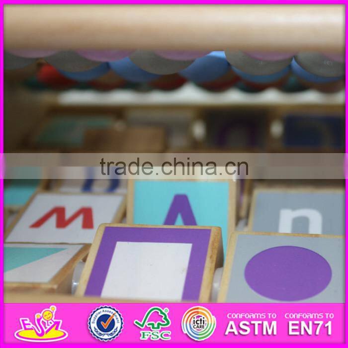 2016 new design baby abacus wooden early learning toy W12A048