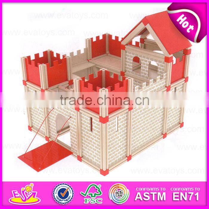 2015 New and popular wooden knock toy,DIY toy wooden table theatre and a hammer story,Role play toy view theatre table W10D102