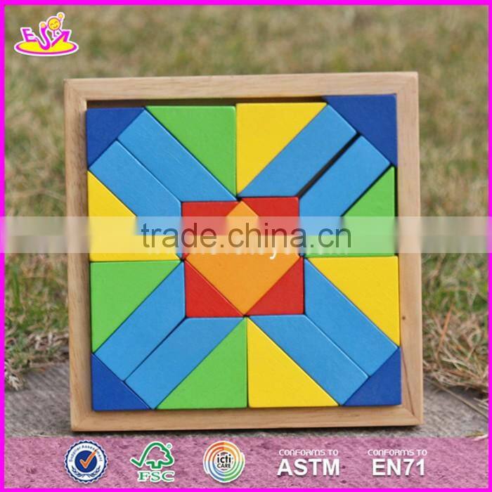 2017 Best design 25 pieces kids educational wooden blocks toys W13A128-S