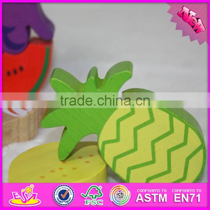 2016 new design cooking toy wooden puzzles for toddlers W14A157