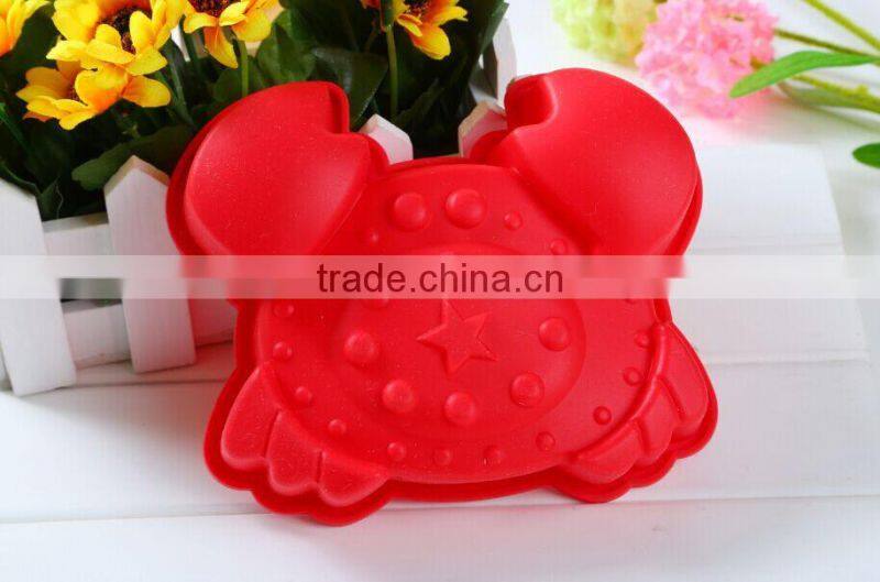 New Design Crab Shape Silicone Cake Baking Pan Mold, baking supplies for cake decoration,baking mold