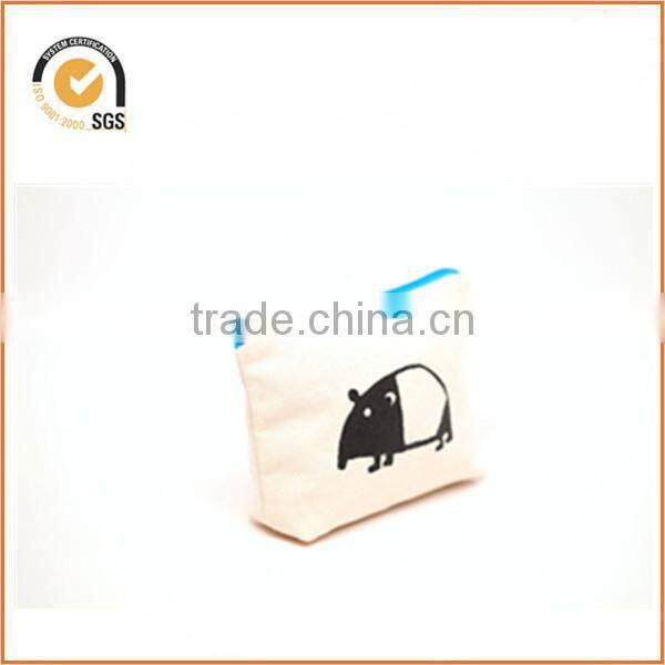 Tapir Snack Bag, Canvas Zipper Pouch,6"x3.3"x1.6" By Chiqun Donggaun CQ-H01052