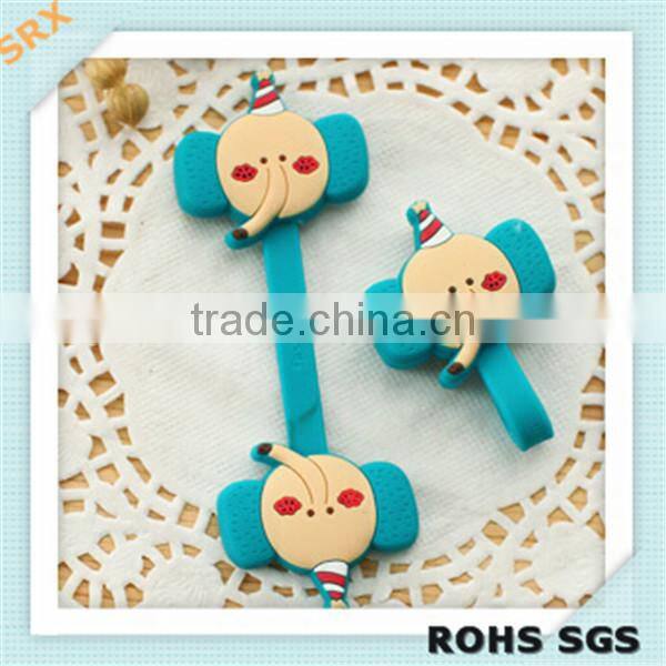 2015 DIY pretty cute elephant earphone holder/earphone cable winder