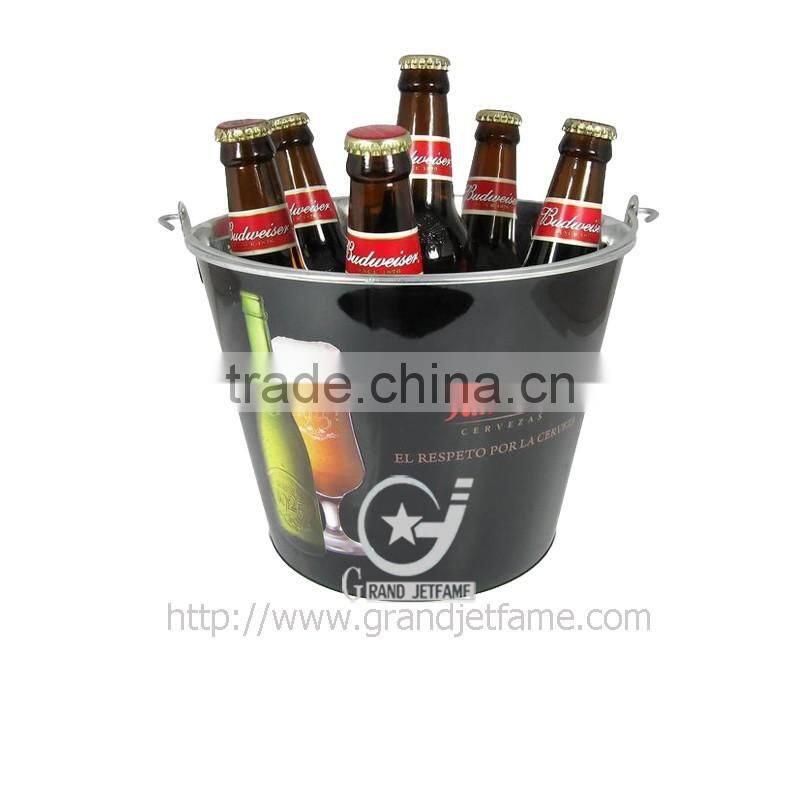 rustic party metal ice bucket