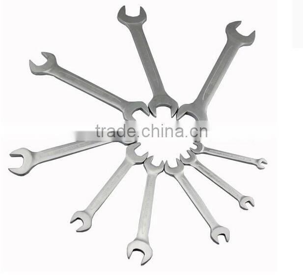 Hot selling 14pcs canvas packing combination wrench set with mirror finished