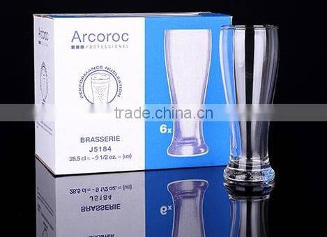 Glass beer cup ;Pilsner cup; glass cup