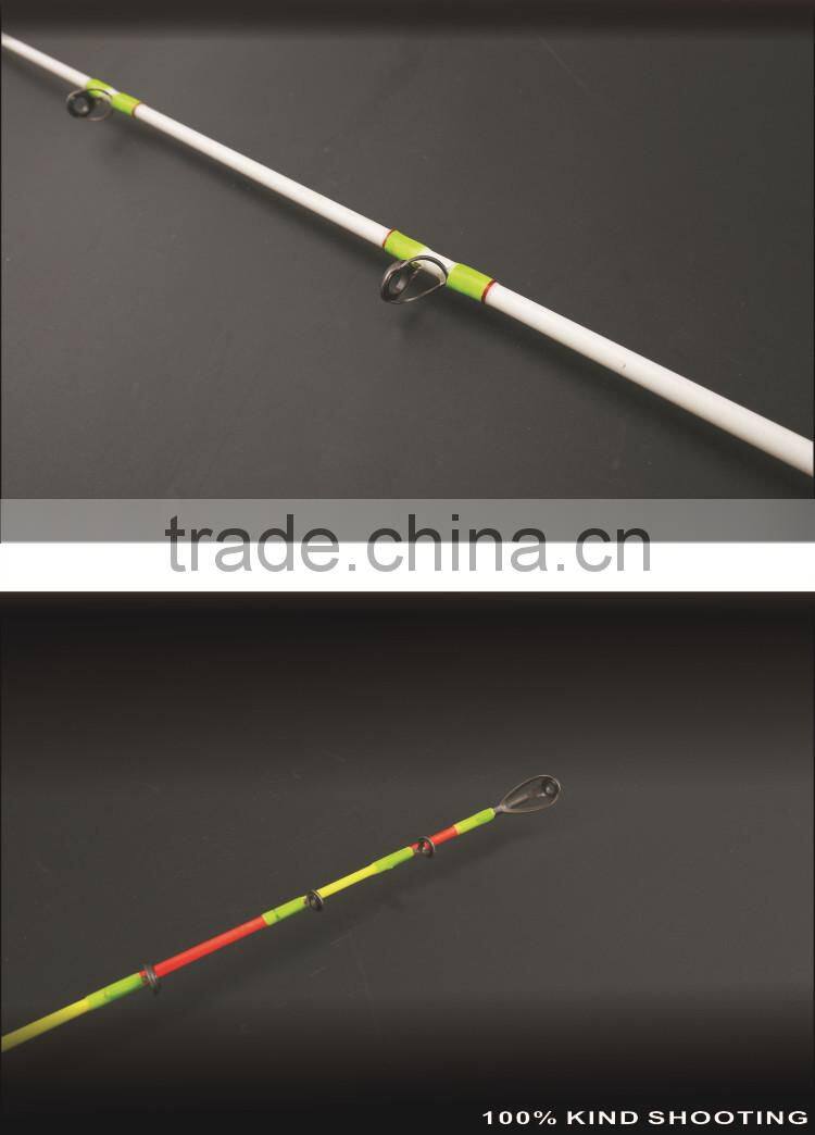 2 Tips Changable Fiberglass Casting Fishing Rod
