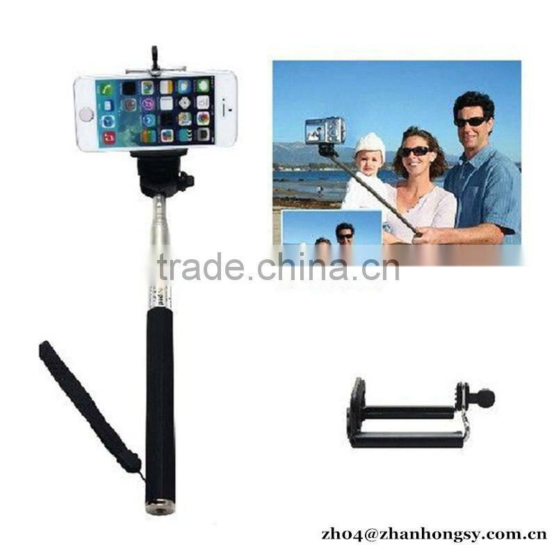 Wired Self-timer Monopod For Mobile Phone For Iphone For Smasung No Charge No Bluetooth