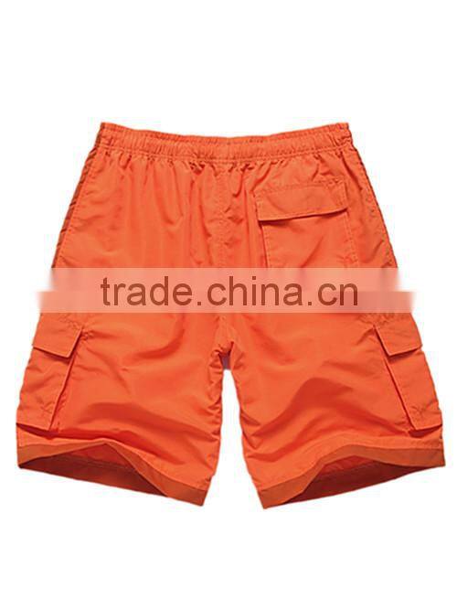 2014 new style mens solid color beach wear swim shorts