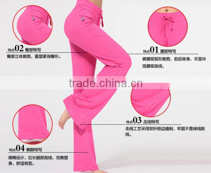 Wholesale women Modal Yoga Leggings Pants yoga pants sport slim pants