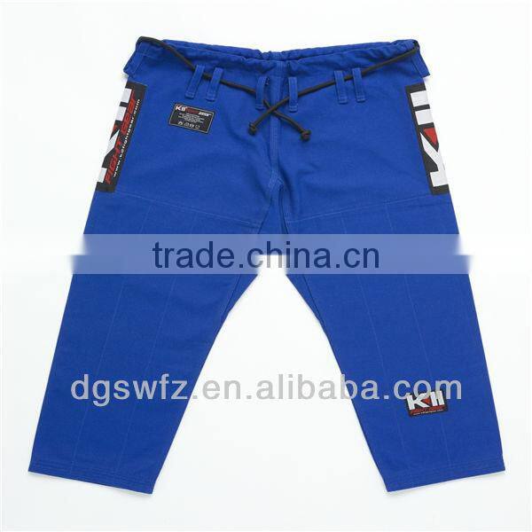 Wholesale new design custom made high quality pearl weave fabric patched white brazilian kimono jiu jitsu