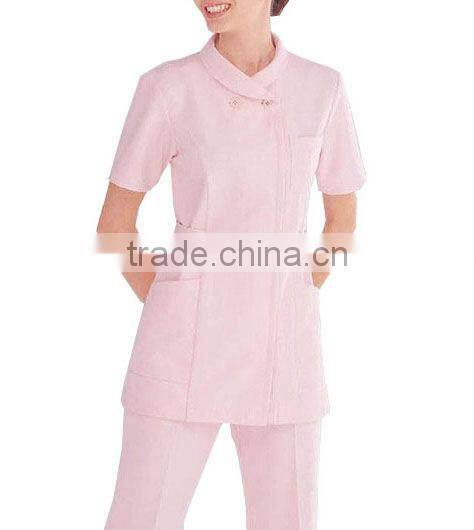 pink short sleeve scrub suit designs SLN020