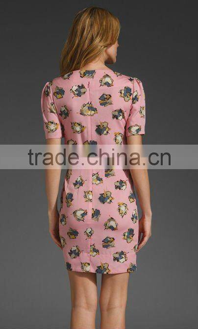 oem!clothing!print dress!12DR095 New Design Fashion Girl Dress 2012,Nice,High quality