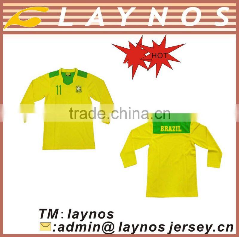 Long sleeve team jersey manufacture sportswear