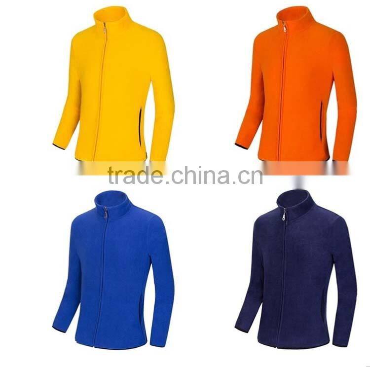 Factory OEM Men Women Fashion 100% polyester Polar fleece Jacket Warm Anti-pilling Soft shell sport wear