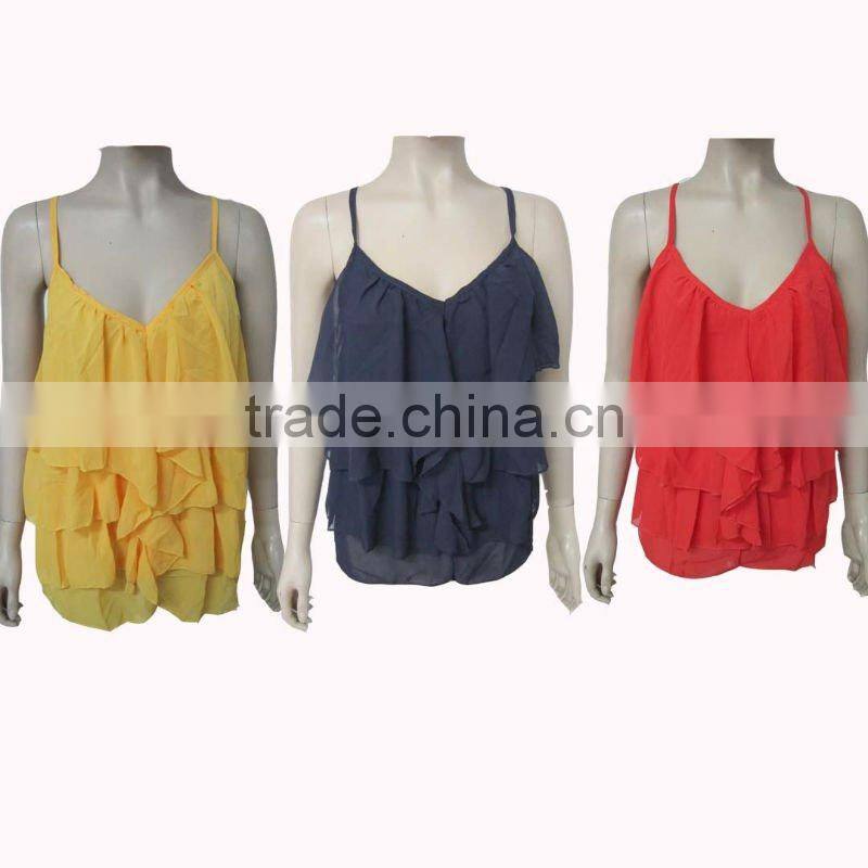 110915 Chiffon Stock Tank Top