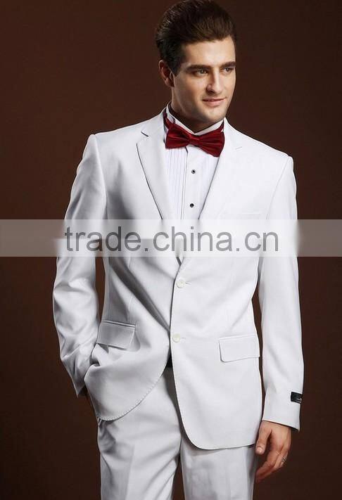 latest white pant coat design men wedding suits pictures