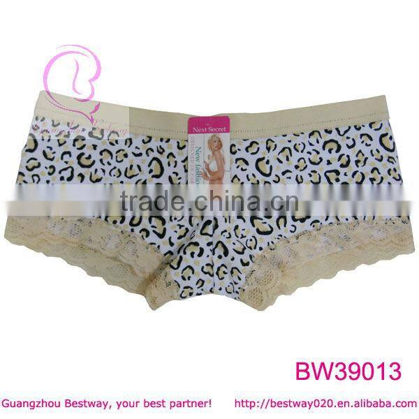 Ladies fashion leopard shorts underwear