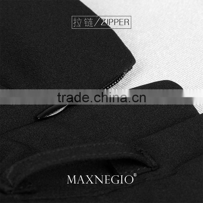 Guangzhou Maxnegio Wholesale 2016 New Style Fashion Loose Casual Women Shorts Black/ White with Belt