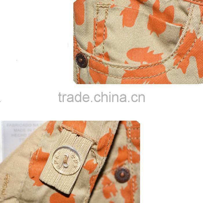 Kids Orange Long Urban Jeans