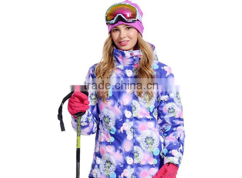 Customized Design Winter Warm Snow Ski Jackets For Women