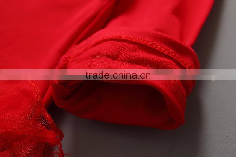 Wholesale Children Boutique Clothing/ Latest Fashion Baby Girls Ruffle Christmas Clothes