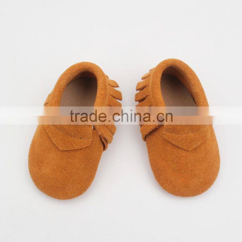 Baby kids moccasins genuine leather shoes