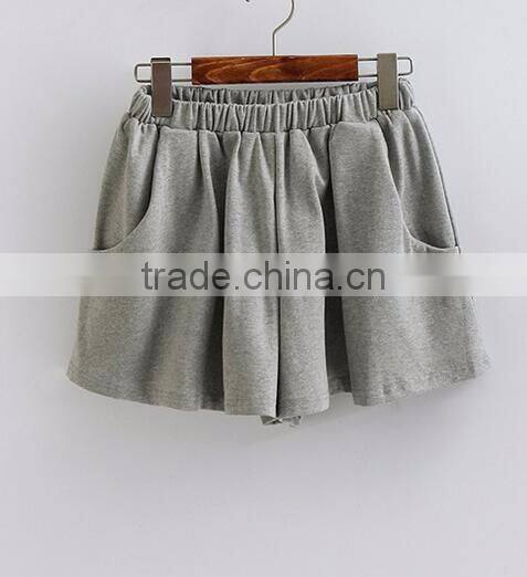 EY0611P Women High Waist Fashion Casual Shorts 2017