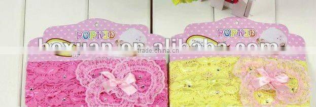 2014 Handmade Lace Hair Bow Wholesale Kids Hair Alligator Clip