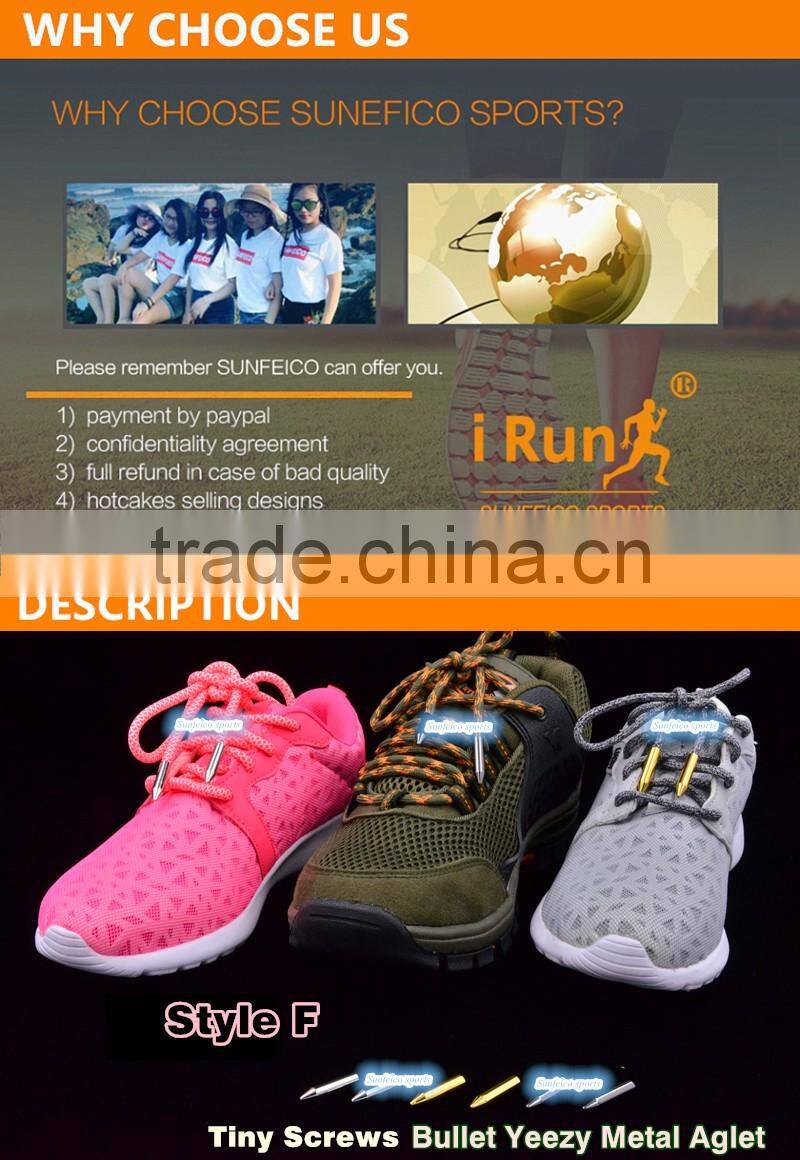 Metal Bullet Aglets Shoe Laces Tips DIY Screw On Replacement with Free Screwdriver - 26 mm Cylinder Shoelace Aglet - 3 Colours