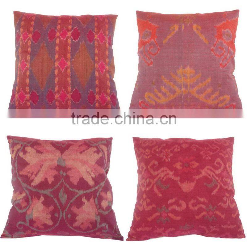 Ikat Patchwork Cushion Cover