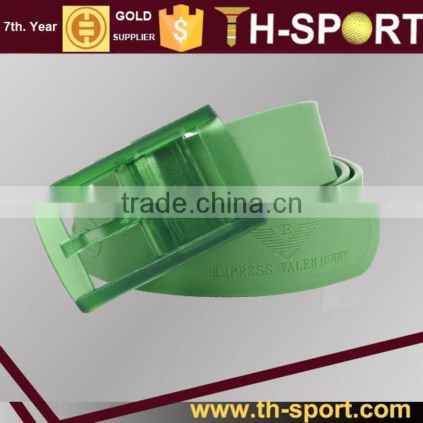 Cheap Green Men's Silicone Golf Belt