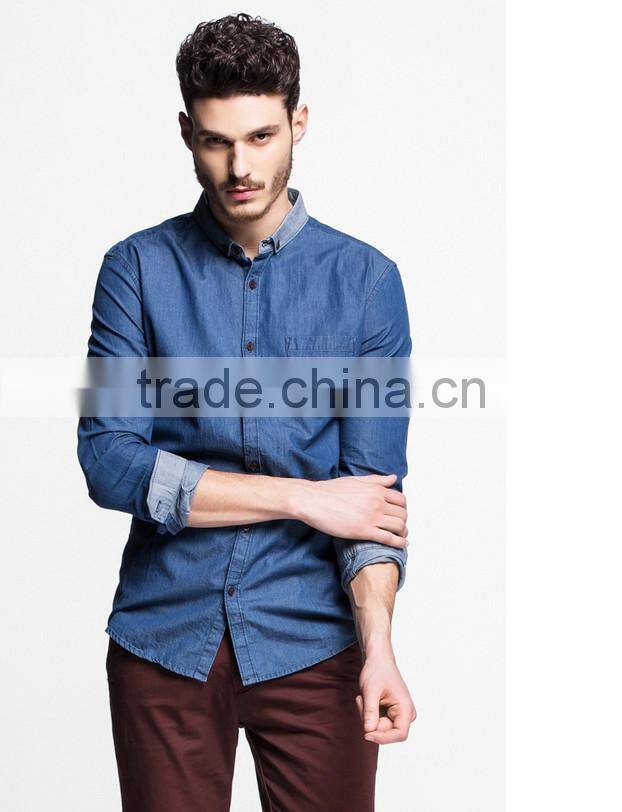 hot sale long sleeve jeans denim shirts wholesale