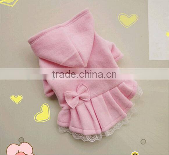 pet clothes pink bow-knot cute dog warning clothes Outerwears