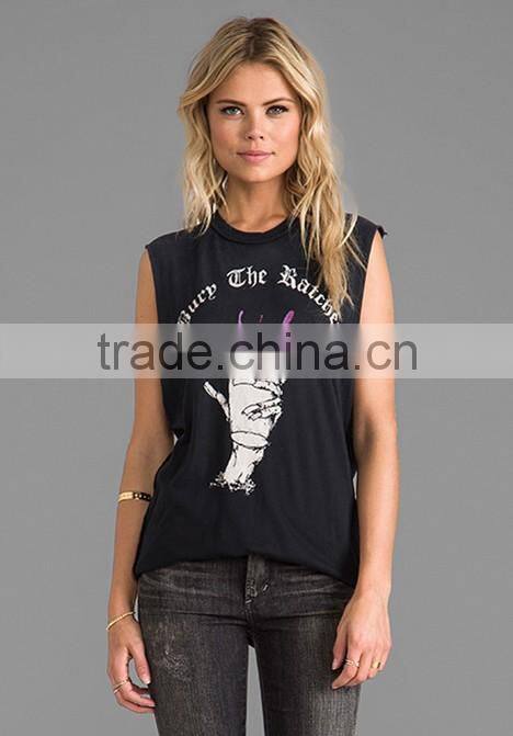 no bra custom printing tank top