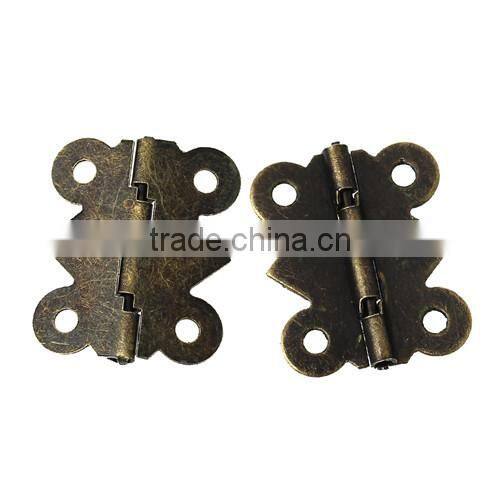 Antique Bronze 4 Holes Door Butt Hinges (rotated from 90 degrees to 210 degrees) 25.0mmx20.0mm