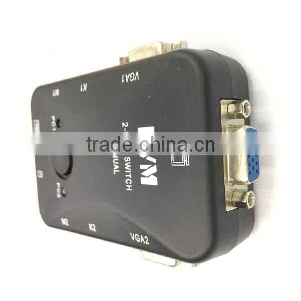 2017 New PS/2 200 MHz Plastic 2 Port KVM Switch