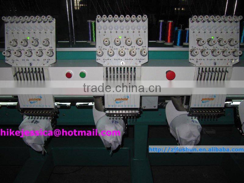 fs 906 6heads cap tubular t shirt and flat computerized embroidery machine