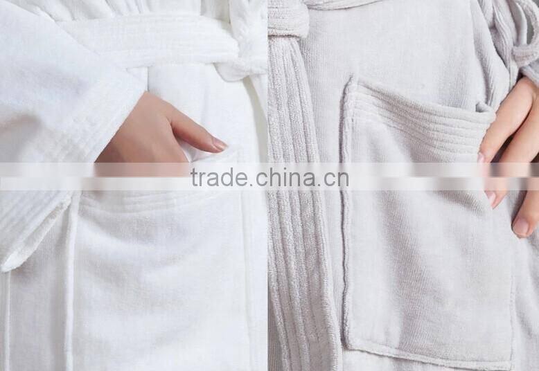 hot sell velvet bathrobe 2014