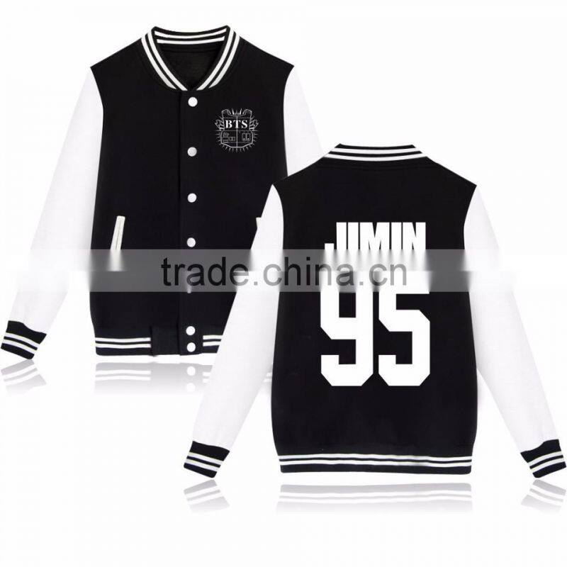 Kpop BTS In Bloom Sweatershirt Sweater Jung Kook Hoodie Bsaeball Uniform
