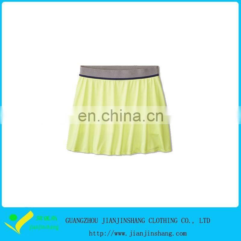 Cool Plus Oversized Color Combination Polyester Jogging Sports Skirts