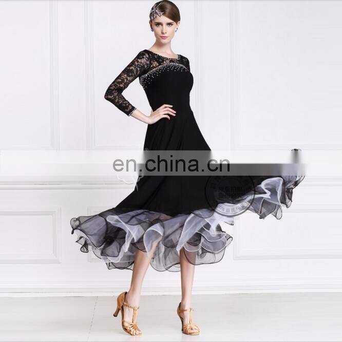 long ballroom practice dancewear dress M-108