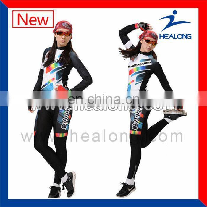 Healong Digital Printing Retro Customized Bicycle Wear