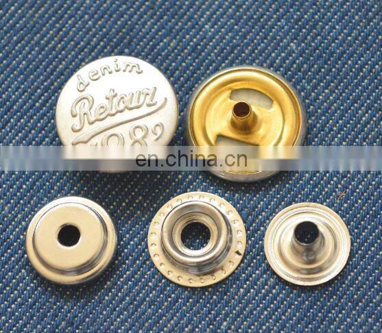 Sanp fastener for leather