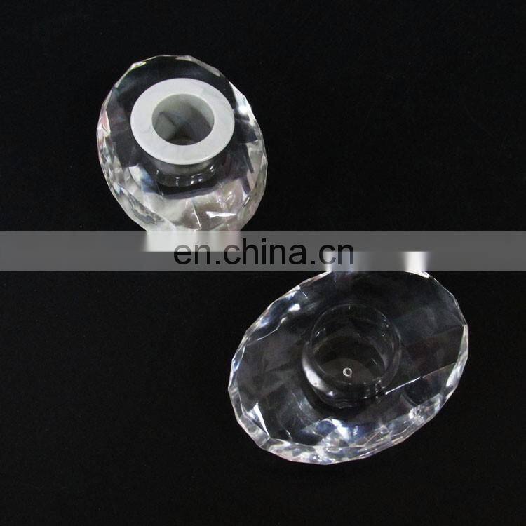 Crystal Oval Transparent Clear Acrylic Perfume Bottle Cap
