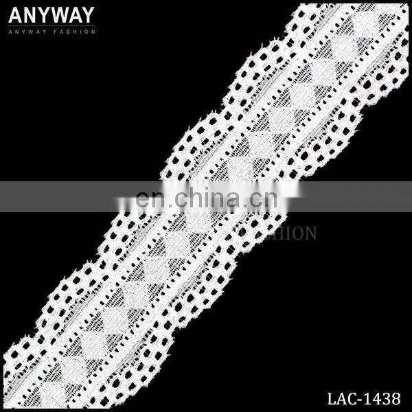 New arrival trim african lace fabric;spandex lace trim;spandex lace for women