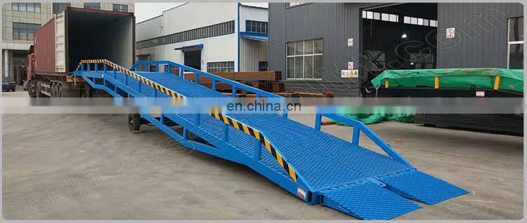 7LYQ Shandong SevenLift 10ton adjustable hydraulic lifting car forklift yard small ramp for sale
