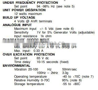 Automatic voltage regulator AVR AS440 E000-24403 diesel generator avr price