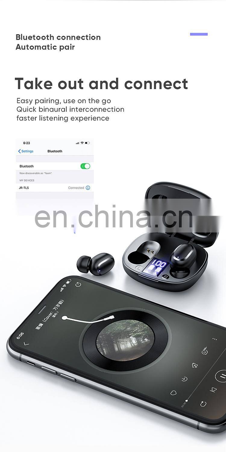 Joyroom TL5 Bilateral Digital display tws earphone HD call high bass bt wireless headset